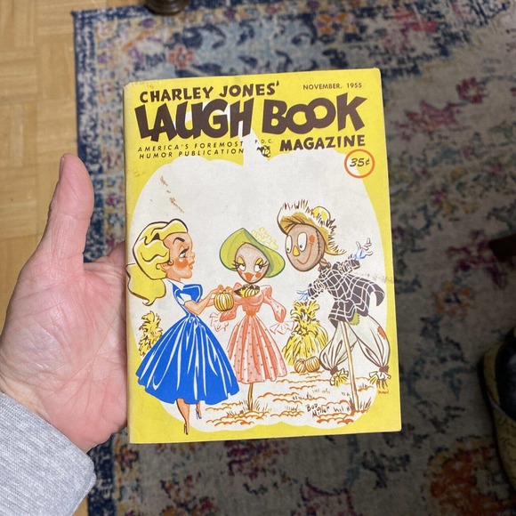 CHARLEY JONES' LAUGH BOOK MAGAZINE MAY 1952 Vol 7 #10 and NOV 1955 Vol 11 #4 - Picture 2 of 2